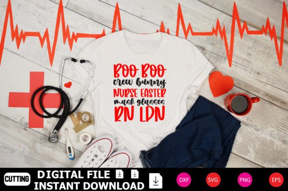 Boo Boo Crew Bunny Nurse Mask: Graphics & T-Shirt Designs