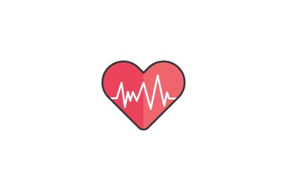 Medical Heart Rate Icon: Graphics and Icons