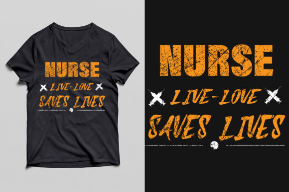 Nurse Save Life Graphics for T-Shirt Designs
