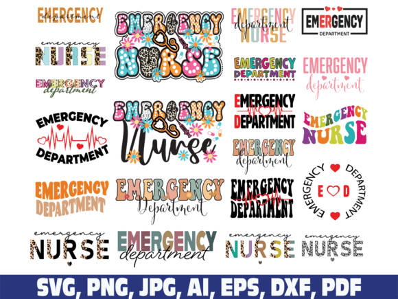 Reviewing the Emergency Department Nurse SVG PNG for Stitchers