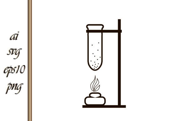 Science Lab Flask Medical Test Tube Graphics & Illustrations
